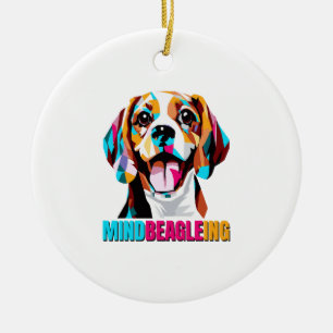 Mindbeagleing Beagle Dog Keramik Ornament