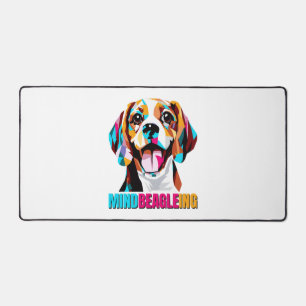 Mindbeagleing Beagle Dog Schreibtischunterlage