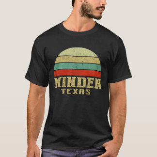 MINDEN TEXAS Vintag Retro Sunset T-Shirt