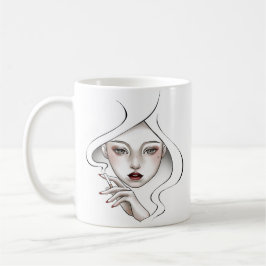 Mindestens weißer Becher Kaffeetasse