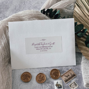 Mindestleaf Eggplant Guest Address Labels