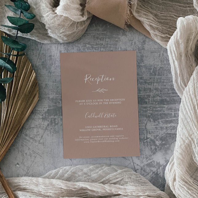 Mindestleaf | Einschließkarte für neutralen Empfan Begleitkarte (Von Creator hochgeladen)