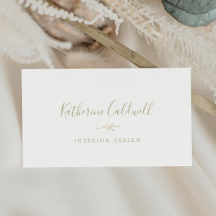 Mindestleaf Gold Business Card Visitenkarte