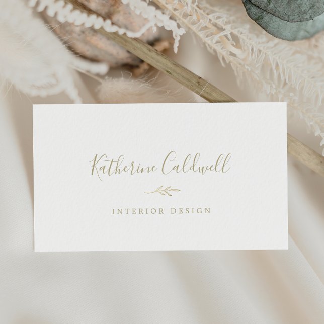 Mindestleaf | Gold Business Card Visitenkarte (Von Creator hochgeladen)