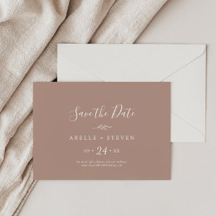 Mindestleaf   Neutral horizontal Save the Date