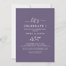 Mindestleaf | Plum Lila "Let's Celebrate"