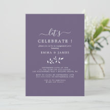 Mindestleaf | Plum Lila "Let's Celebrate"