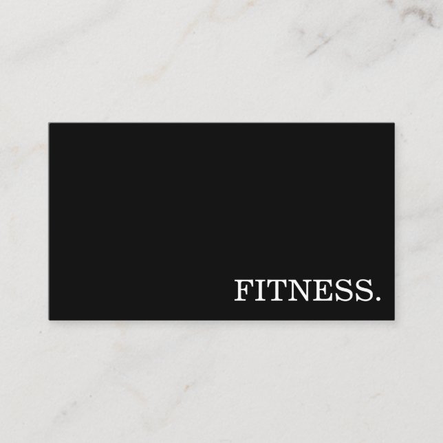 Mindestwert für Fitness-Trainer Visitenkarte (Vorderseite)