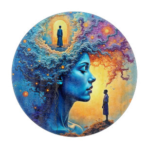 Mindful Cosmic Journey Schneidebrett