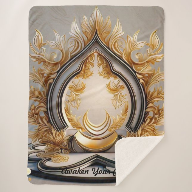 "Mindful Inner Reflection" Sherpadecke (Vorderseite)