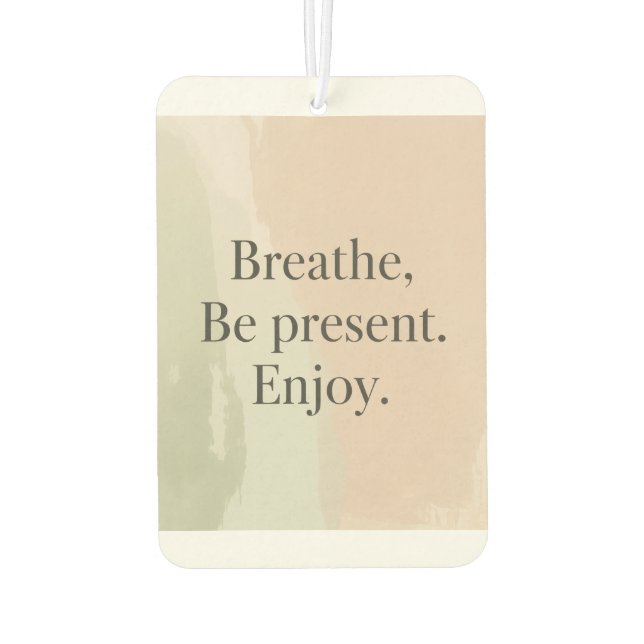 Mindful Message air freshener Autolufterfrischer (Rückseite)