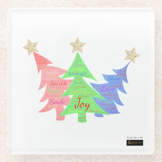 Mindful Word Art - Untersetzer (Vorderseite)