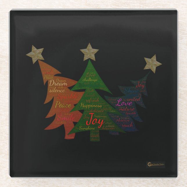 Mindful Word Art - Untersetzer (Vorderseite)