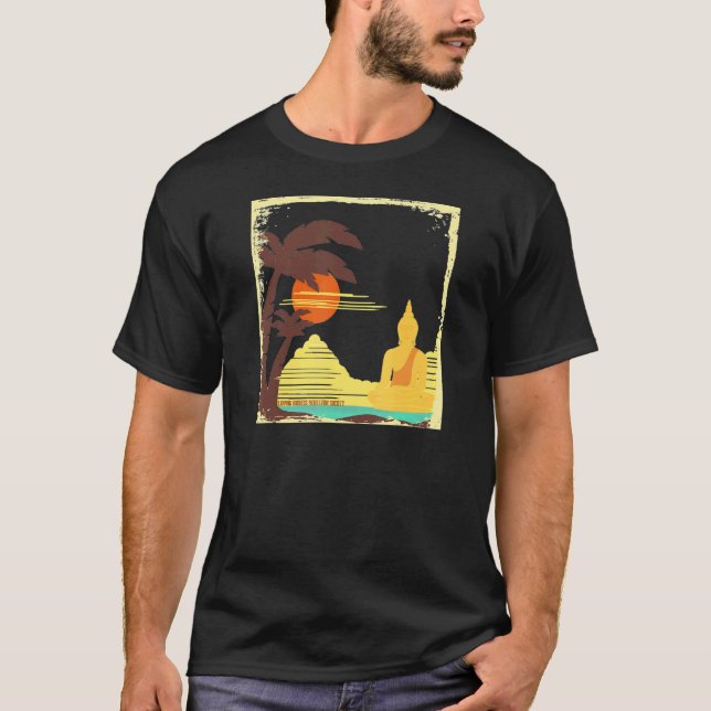 Mindfulness Buddha Buddhism Spiritual Yoga Meditat T-Shirt (Vorderseite)