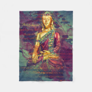 Mindfulness Buddha Fleecedecke