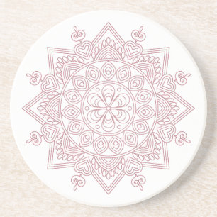 Mindfulness Mandala Design Dessous de verre en grè