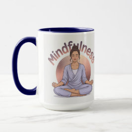Mindfulness Meditation Mug Navy Blue Combo Tasse