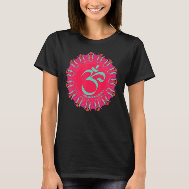 Mindfulness Om Ohm Mandala Buddhism Yoga Meditatio T-Shirt (Vorderseite)