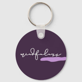 Mindfulness - Purple Key Ring Schlüsselanhänger