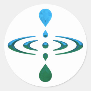 Mindfulness Runder Aufkleber