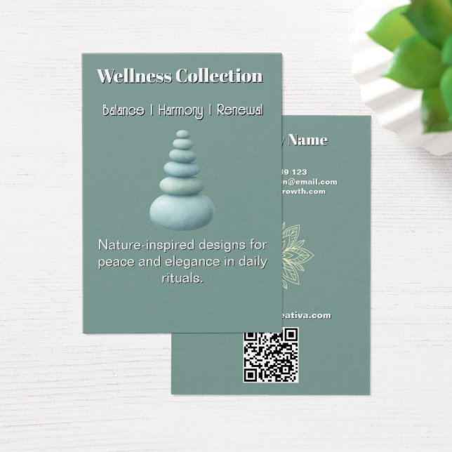 Mindfulness Wellness Consultant Zen Stones Lotus (Bureau)