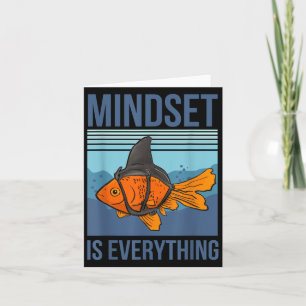 Mindset bedeutet alles Goldfish Motivierend Quo Karte