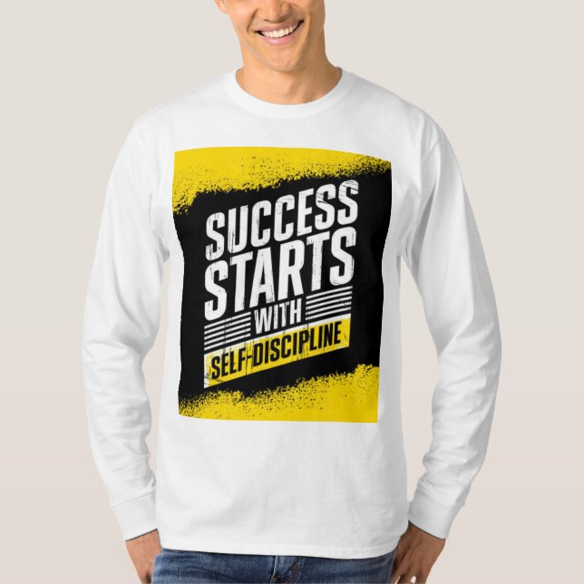 Mindset + harte Arbeit = Erfolg T-Shirt (Vorderseite)