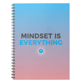 Mindset Is Everything – Gradient Motivational Note Notizblock