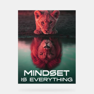 Mindset ist alles - Erschließen Sie Ihr volles Pot Acrylschild