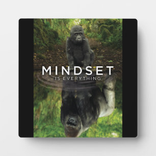 Mindset ist alles - Gorilla Motivierend Fotoplatte
