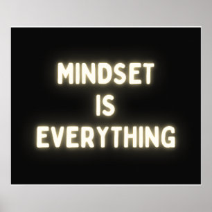 Mindset ist alles - Inspiration Poster