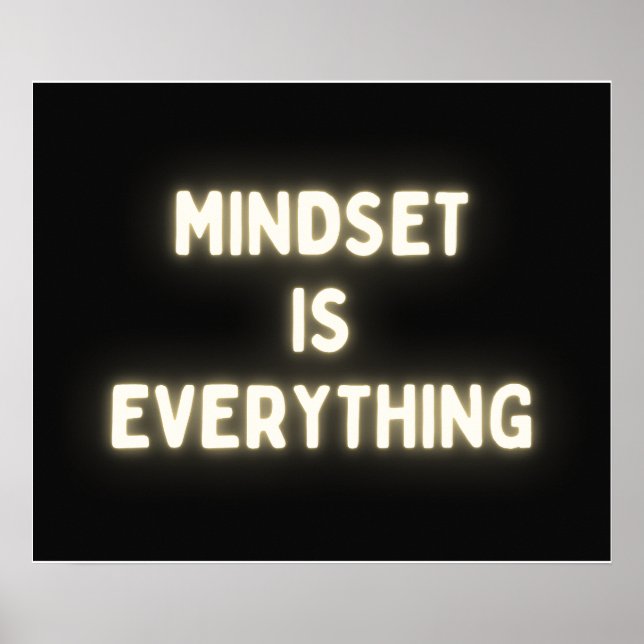 Mindset ist alles - Inspiration Poster (Vorne)