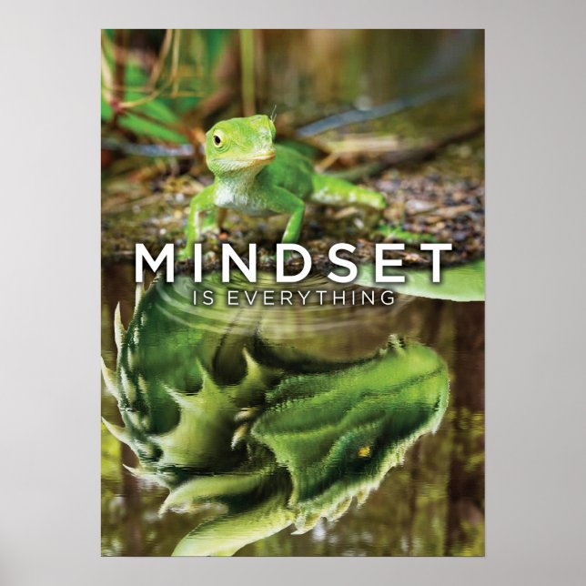 Mindset ist alles - Legendärer Drache - Erfolg Poster (Vorne)