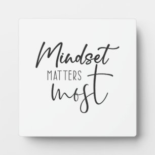 Mindset Matters Most - Hustle Success Motivierend Fotoplatte