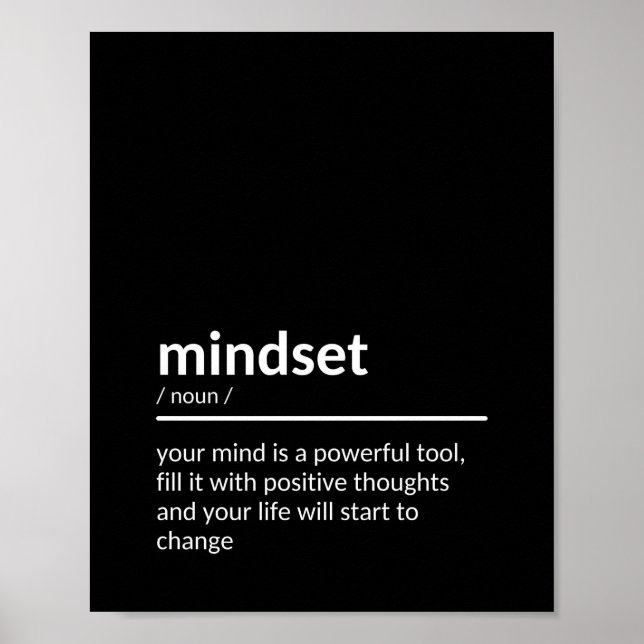 Mindset Quote Poster (Vorne)