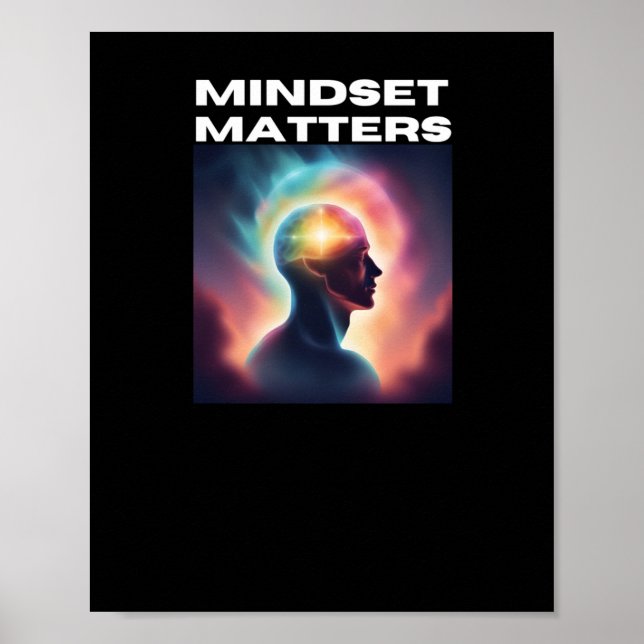 Mindset S Aufkleber Poster (Vorne)