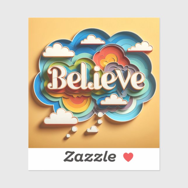 MindSphere: Glauben Sie an einen Farbaufkleber mit Aufkleber (Blatt)