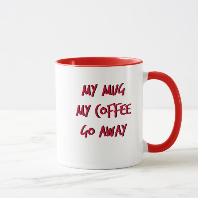 Mine! 11 oz Ringer-Tasse Tasse (Rechts)