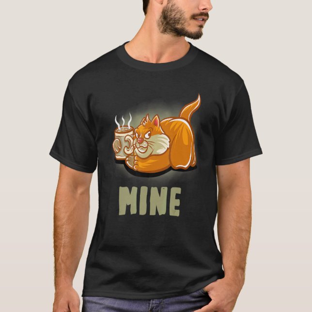 Mine Coffee Mug  Barista Cappuccino Cats Kitten Ca T-Shirt (Vorderseite)