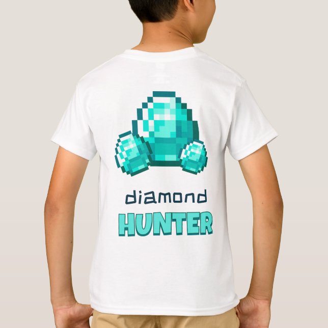 Minecraft Diamond Hunter T-Shirt (Dos)
