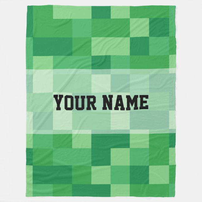 Minecraft Personalized Blanket Fleecedecke (Vorderseite)