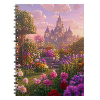 Minecraft Stil Blumen Garten Wandkunst – Traumhaft Notizblock
