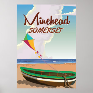 Minehead Somerset Vintage Reiseplakat Poster