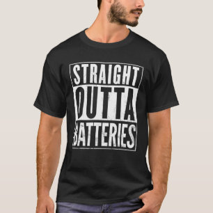 Minen, die gerade Batterien überqueren, stören Vin T-Shirt