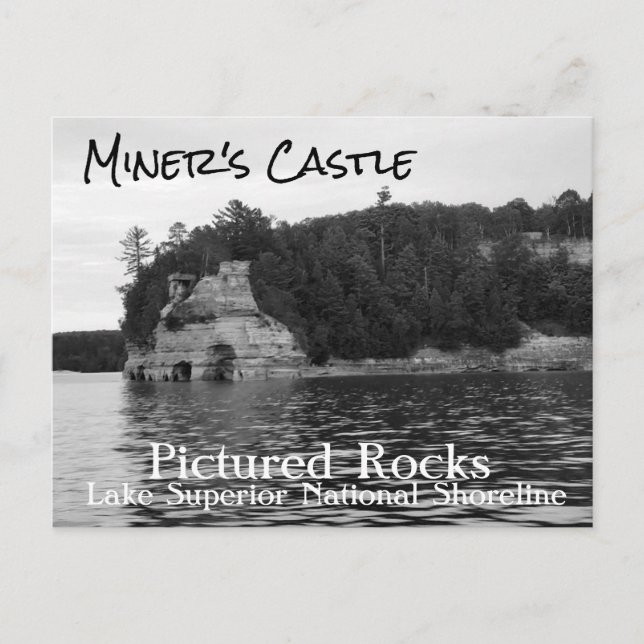 Miner Castle Pictured Rocks Postcard Postkarte (Vorderseite)