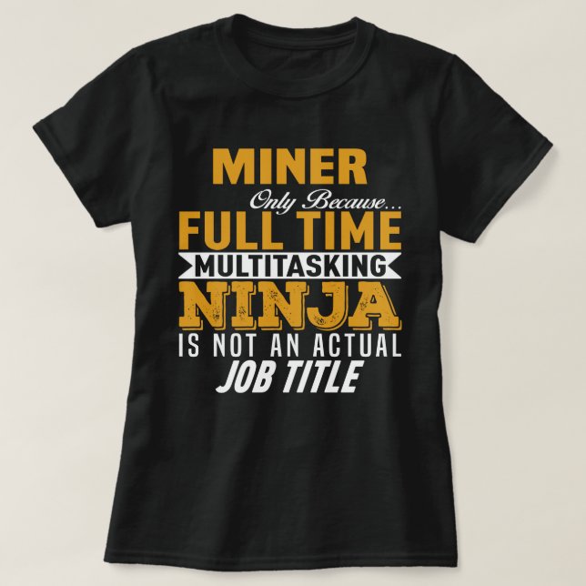 Miner T-Shirt (Design vorne)