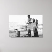 Miner Washing Gold in Alaska Fotografie