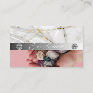 Mineral Amethyst Kristall Quarz Textur Business C Visitenkarte