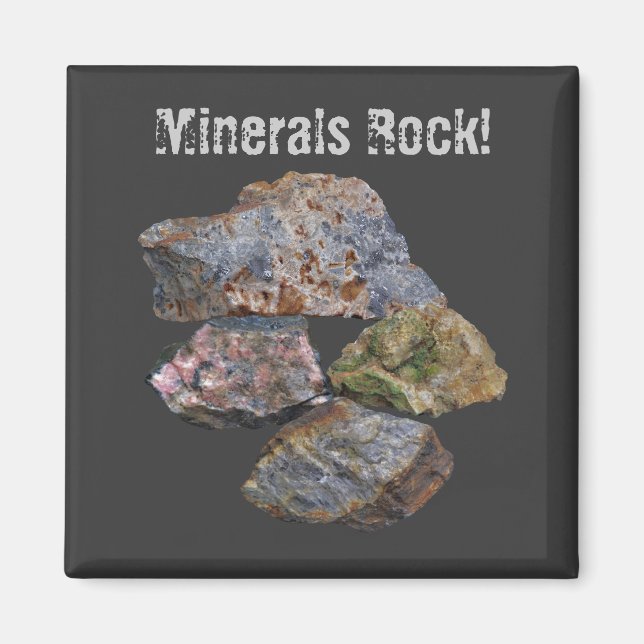 Mineral Rock Collectors Funny Magnet (Vorne)
