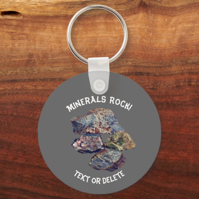 Mineral Rock Collectors Personalisiert Schlüsselanhänger (Vorderseite)